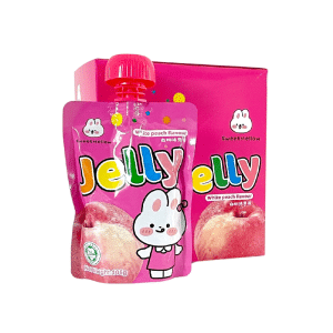 Jelly Snack Pouch White Peach 105g