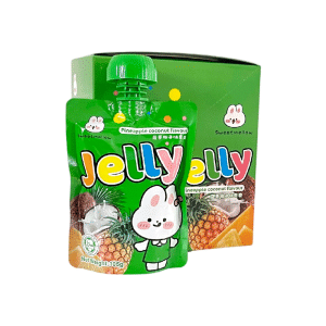 Jelly Snack Pouch Ananas & Cocco 105g