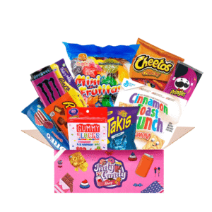 Snack Box Internazionale Da Almeno 20 Prodotti Tra Salato,Bevande e Dolciumi