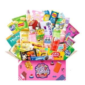 Snack Box Asia Da Almeno 10 Prodotti Tra Salato,Bevande e Dolciumi