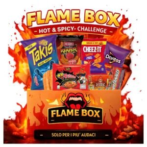 Flame Box - La Box Più Piccante di TikTok con 7 Snack Super Hot