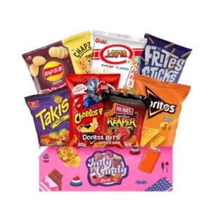 Salty Crunchy Box da almeno 7 Pezzi – Patatine & Snack Croccanti da Tutto il Mondo