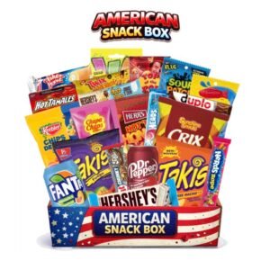 American Snack Box 20 Snack | Dr Pepper Takis Hershey's Nerds Oreo Sour Patch | Dolci Salati e Bevande USA
